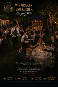 Fine Dine Mietkoch, Mietgriller, für besondere Anlässe bieten wir tolle Menus in gemeinsamer Absprache mit dem Gastgeber