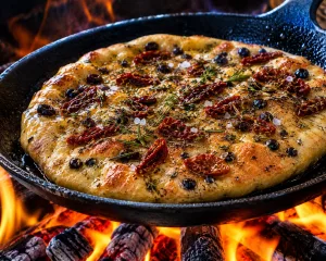 mediterranes fladenbrot vom grill