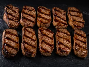 rumpsteak parade auf dem grill