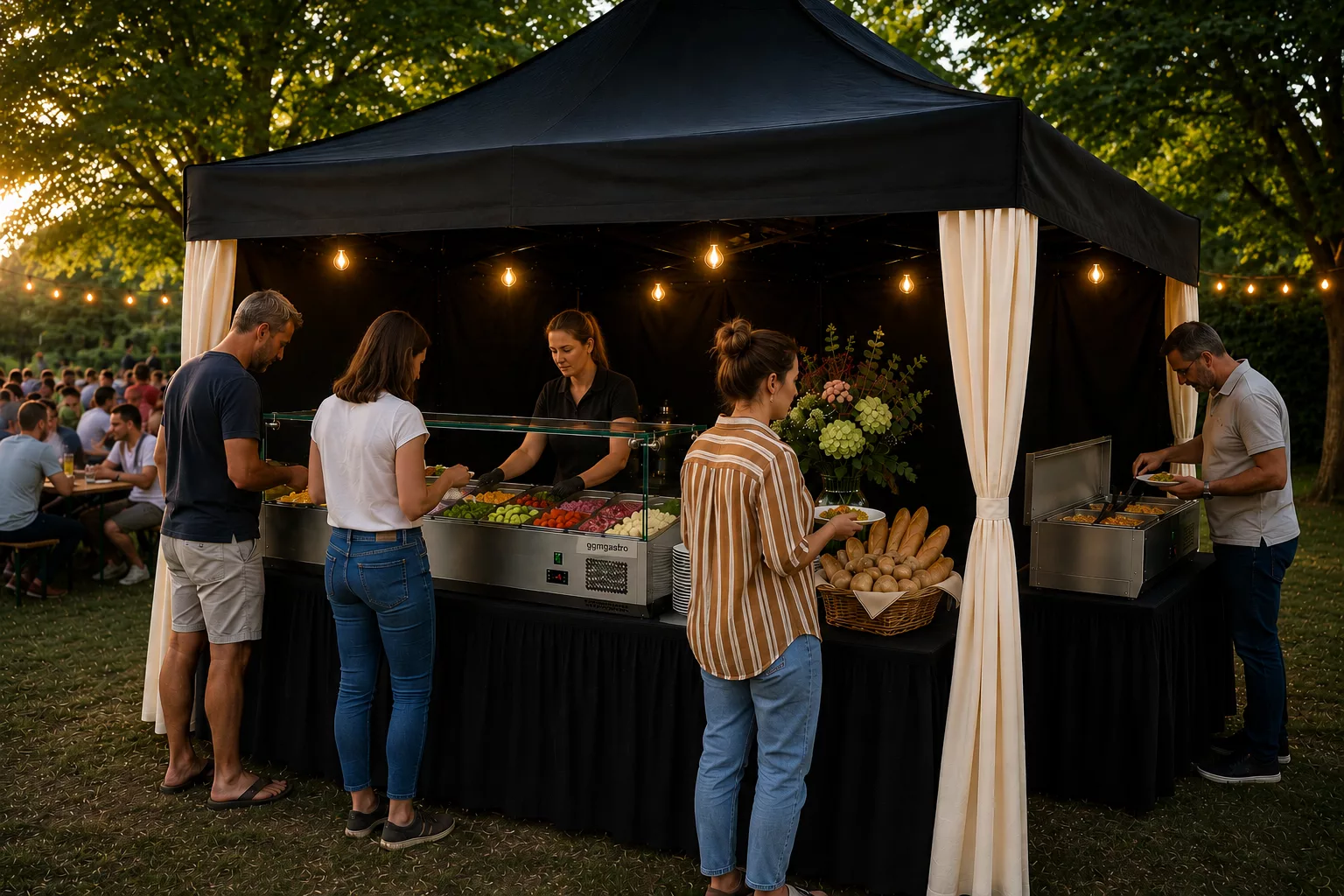 Bowl und Salat Station bei Chimigrillt