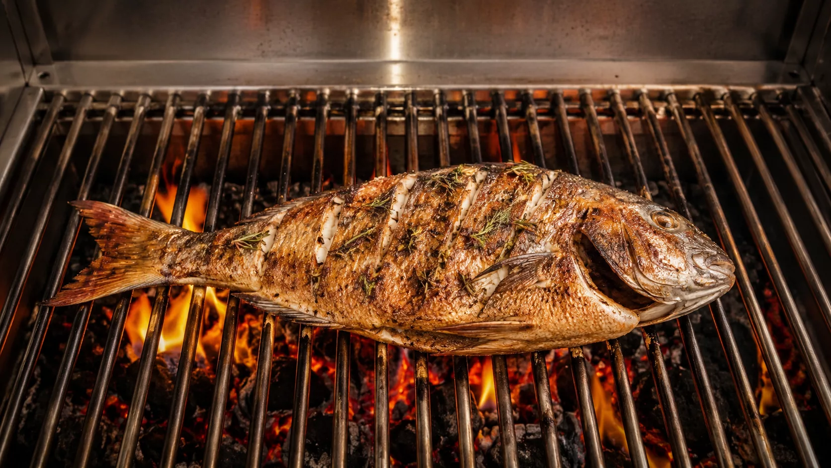 Red Snapper vom Grill, festes Fleisch und absolut toller Geschmack.