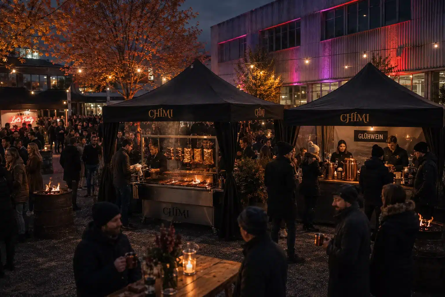 Wintergrill Catering, Weihnachtsfeier Catering köln mit Live Grill