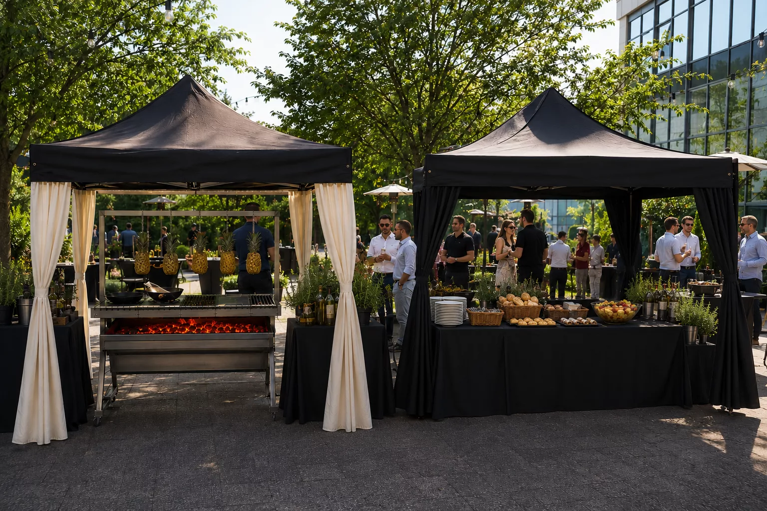 Mehrere Cateringstationen nach Absprache möglich. Wir beraten gerne für die optimale Ausrichtung