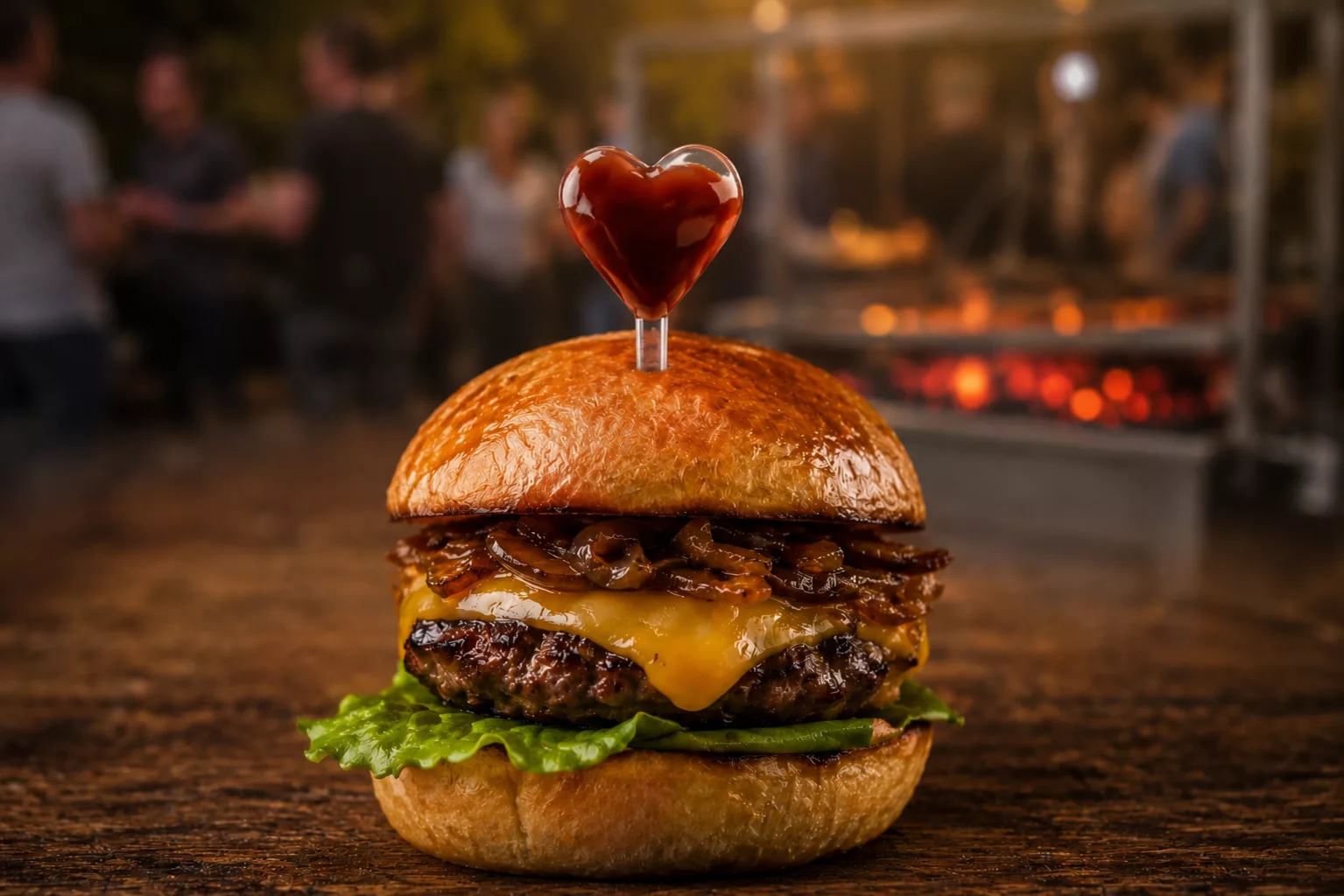 Miniburger mit Saucen Pipette