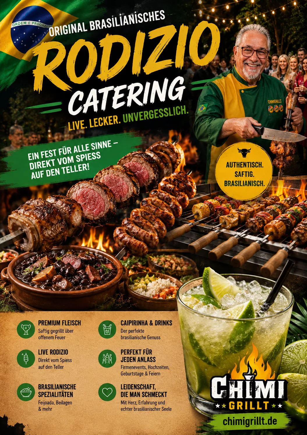 Rodizio Catering by chimigrillt.de und rodizioevents.de authentisch vom Profi Rodiziogrill