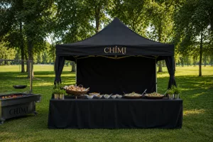 grillcatering im park für eine firma sommerfest