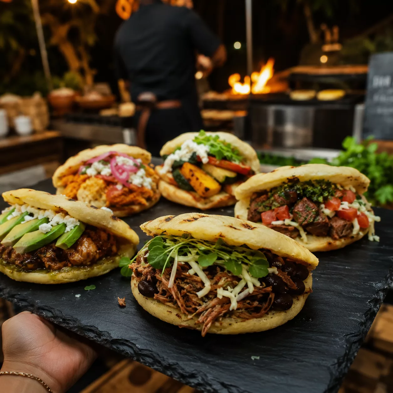 arepas catering live und frisch