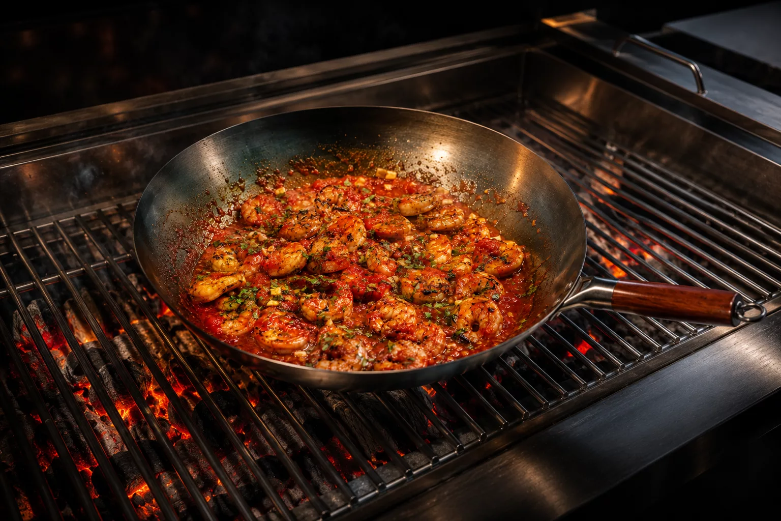 garnelen in sizilianischer kirschtomaten sauce