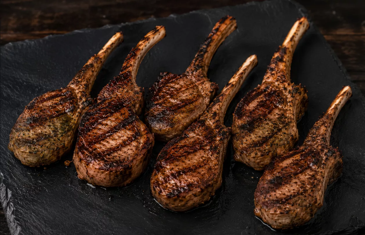 duroc koteletts vom grill