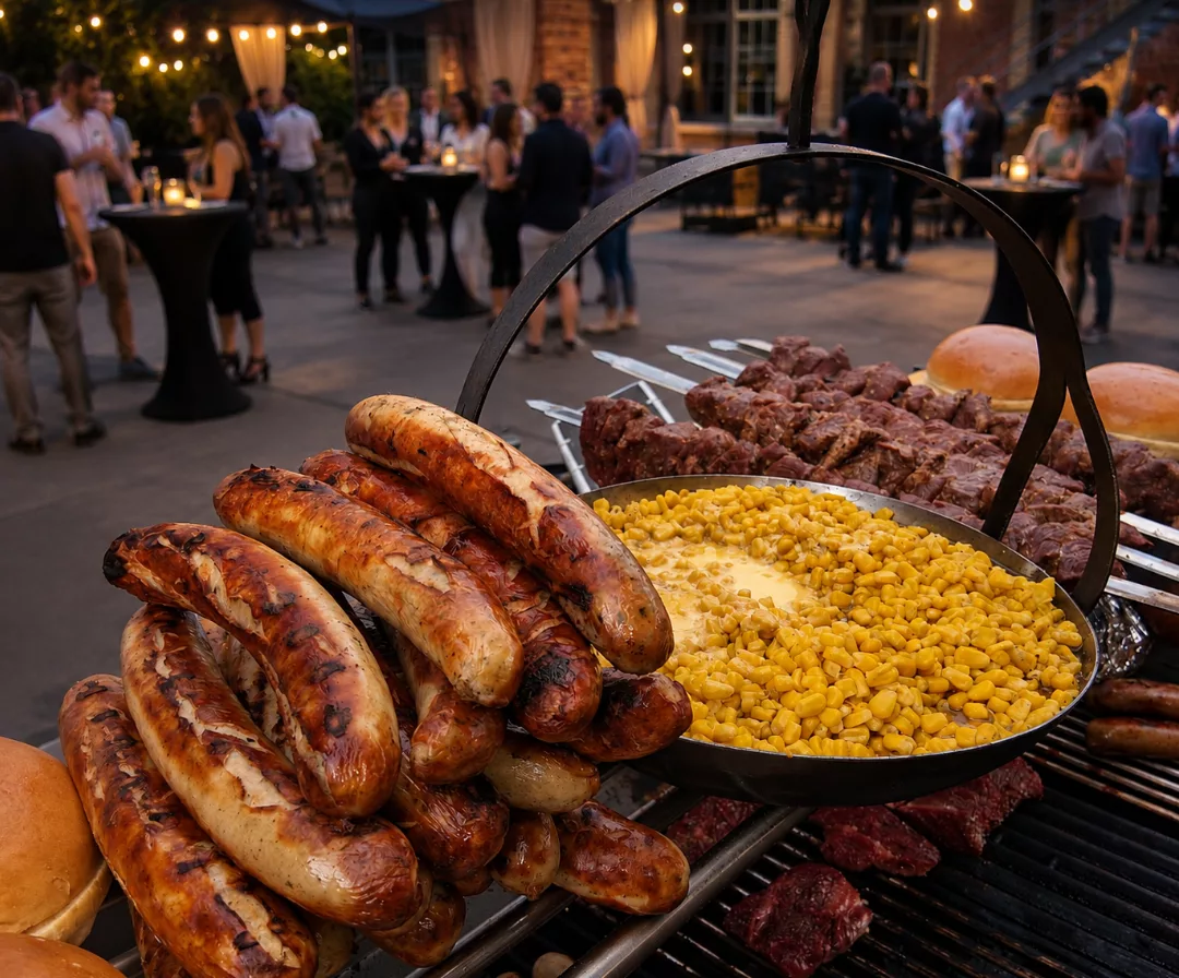 Von Premiumsteaks, über tolle Spieße mit Ananas Brazil Marinade, Maiskörner bis zur besten Bratwurst in Köln