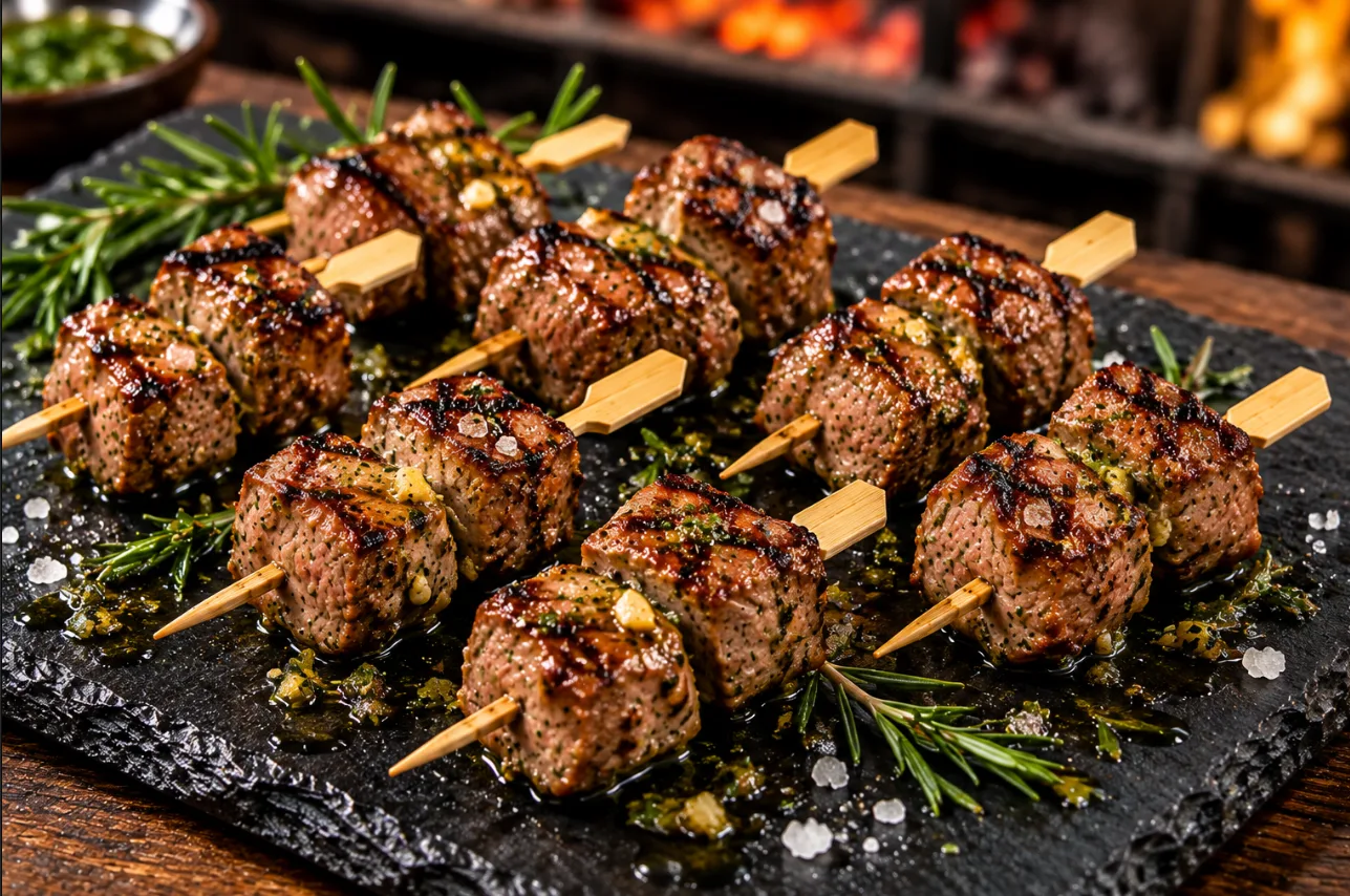 Lammspiesse v. Grill