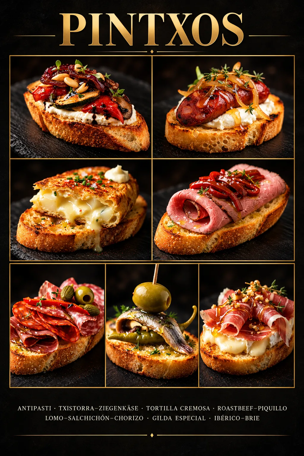 Pintxos Variationen Catering