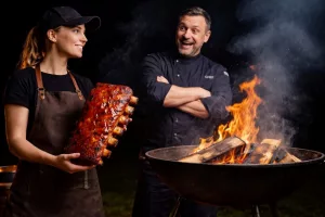 Rippen vom Grill, Schweinebauch