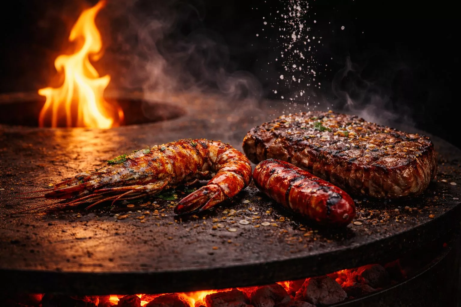 lamm carree vom grill präsentiert