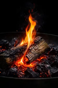 Brennende Feuerschale