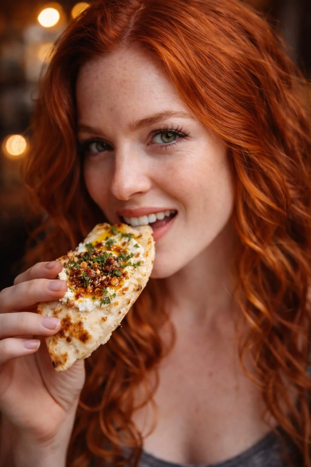 naanbrot mit frischkäsedip