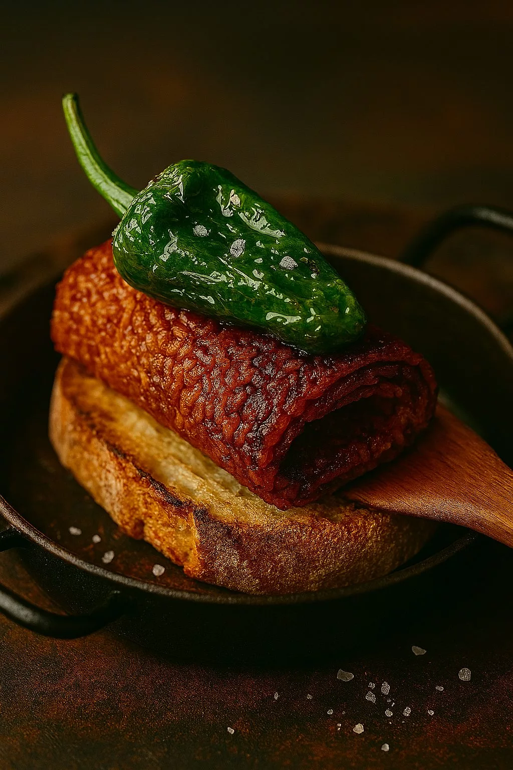 socarras mit pimiento del padron