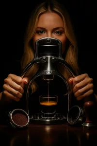 Blond braut Espresso