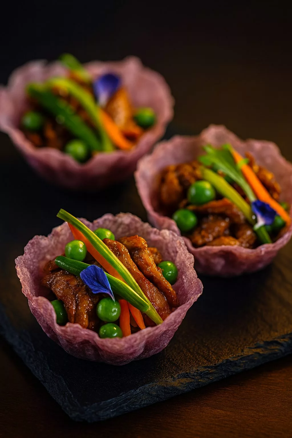 fingerfood bestandteile mit frischem gemüse