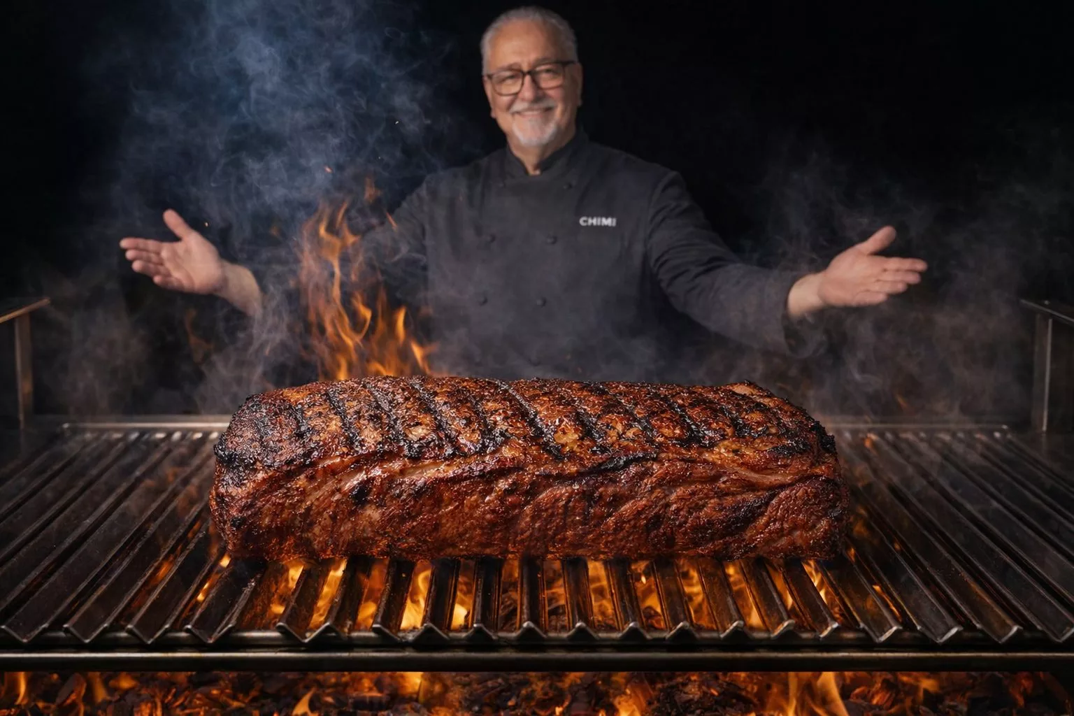 Argentinisches Roastbeef am Stück gegrillt