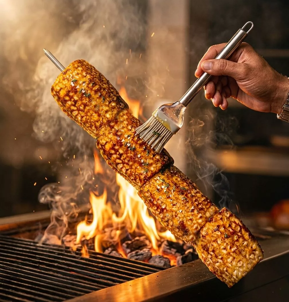 Gegrillte Ananas Honig Thymian