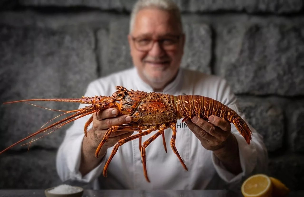 Frischer Lobster aus der Karibik