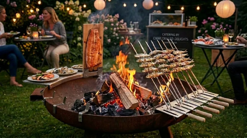 Flammlachs Feuerschale