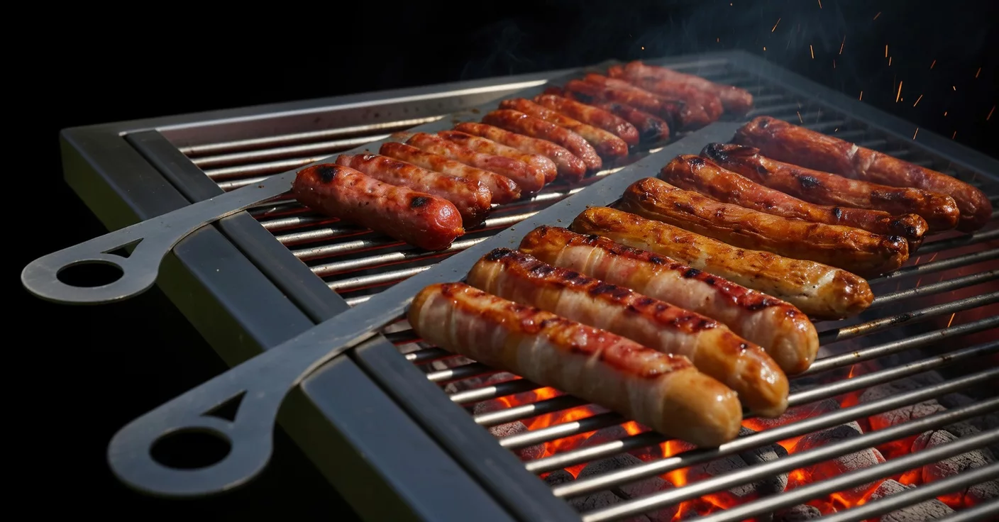Wurst Halterung Grill