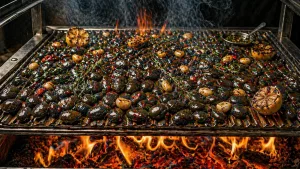 Grillsteine gewürzt