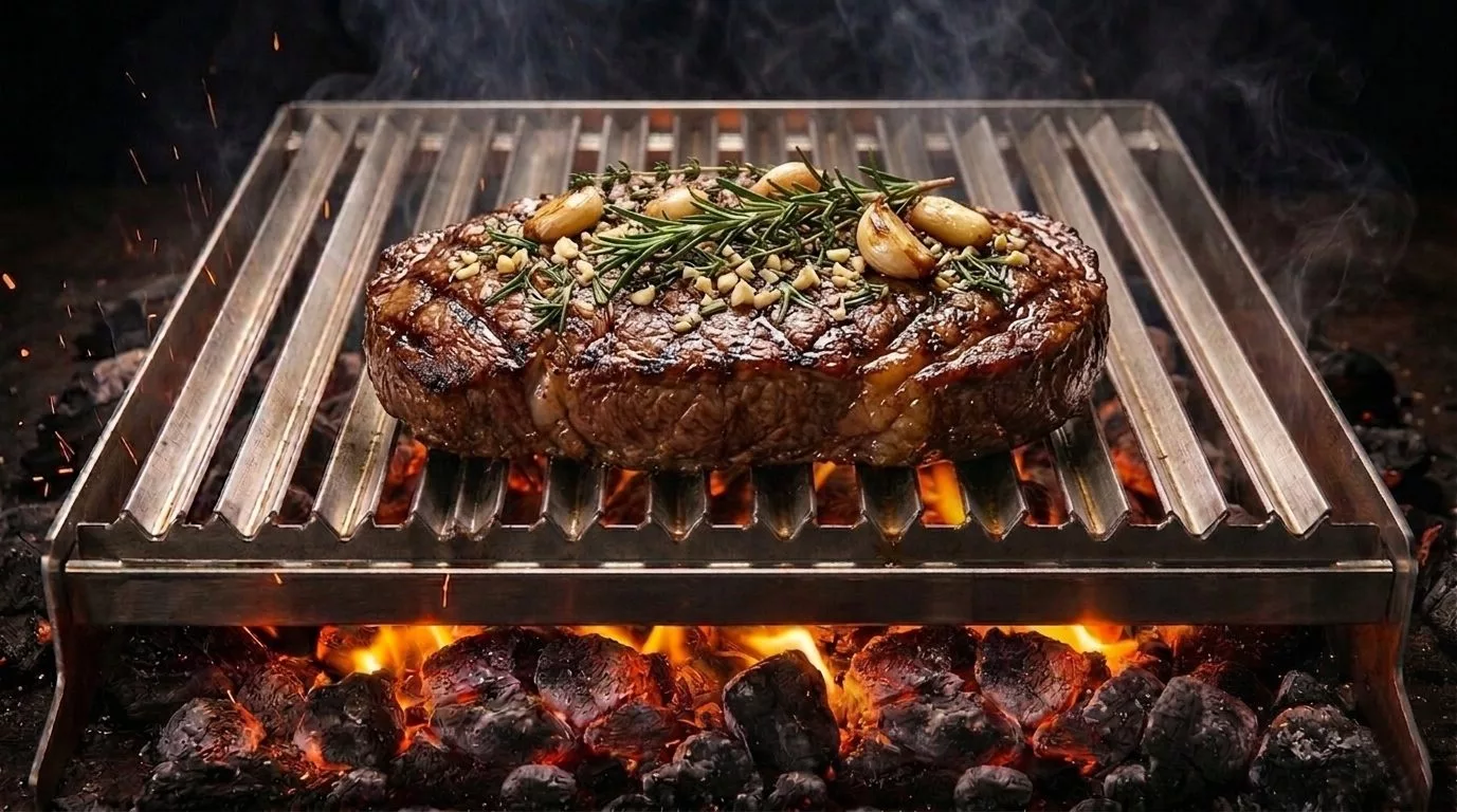 ein toll gegrilltes Entrecote vom grill