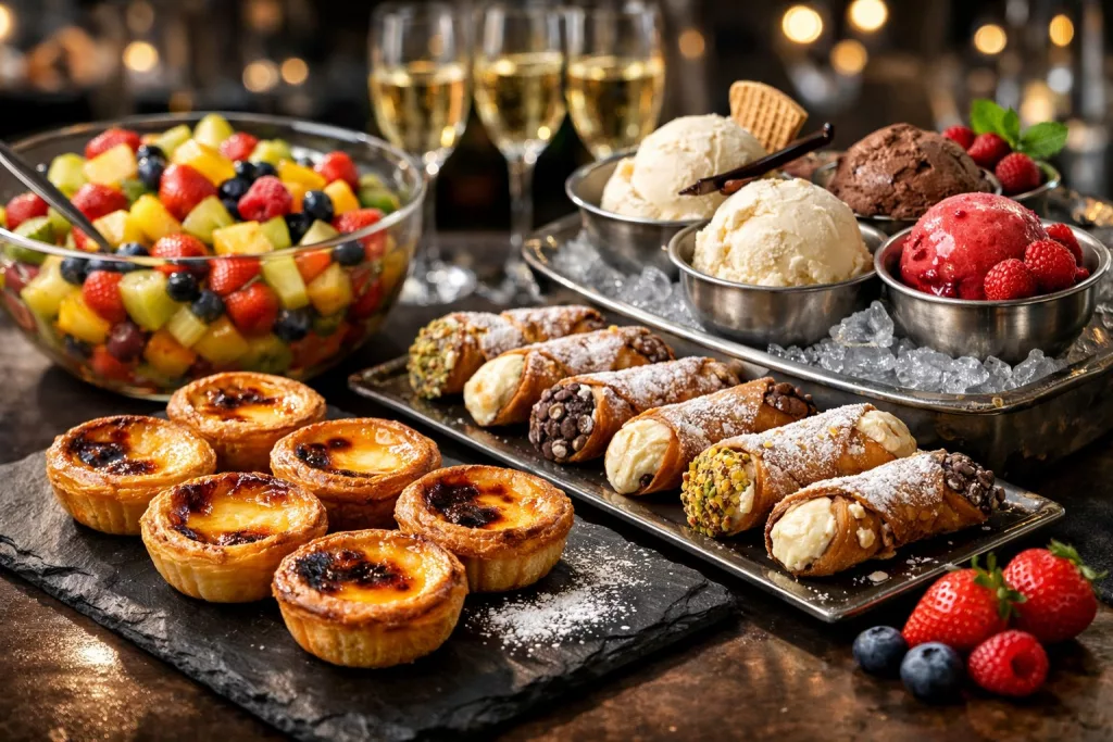 reichhaltige Dessertauswahl bei chimigrillt catering