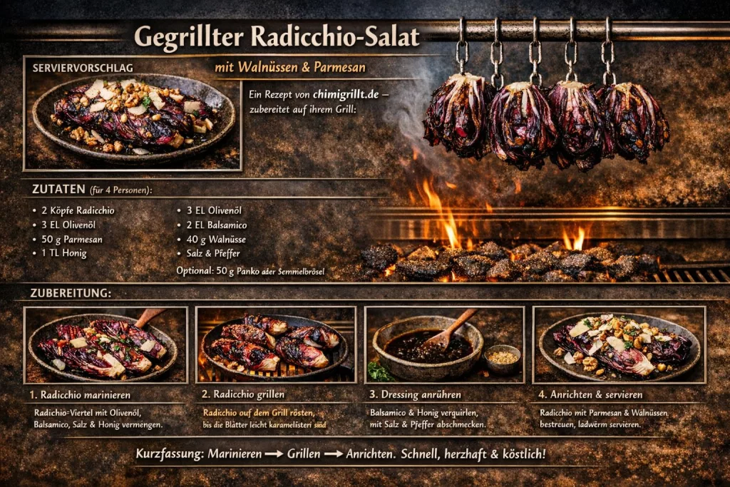 Gerillter Radicchio Salat Rezept