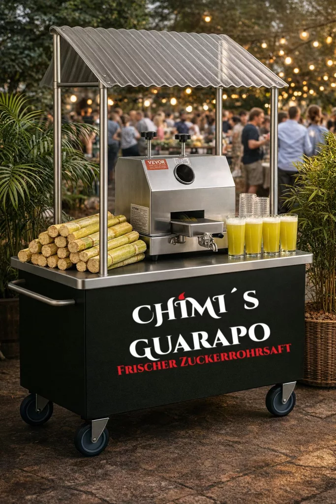 Catering Cart mit Guarapopresse