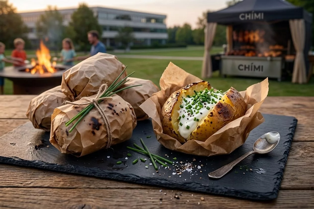 Grillkartoffel im Metzgerpapier