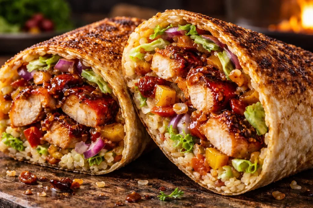 Socarrat Rolls mit Hühnerfleischfüllung