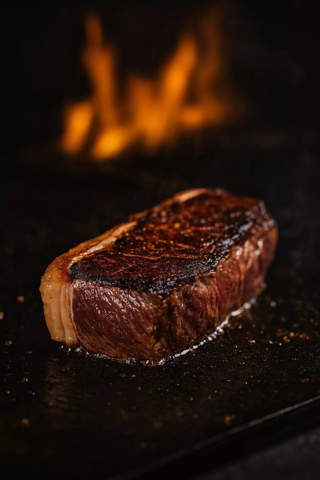 tataki steak auf der grillplatte